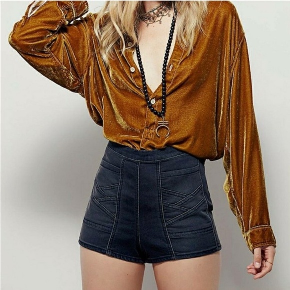 Free People Pants - Free People Festival Radar Love High Rise Shorts
